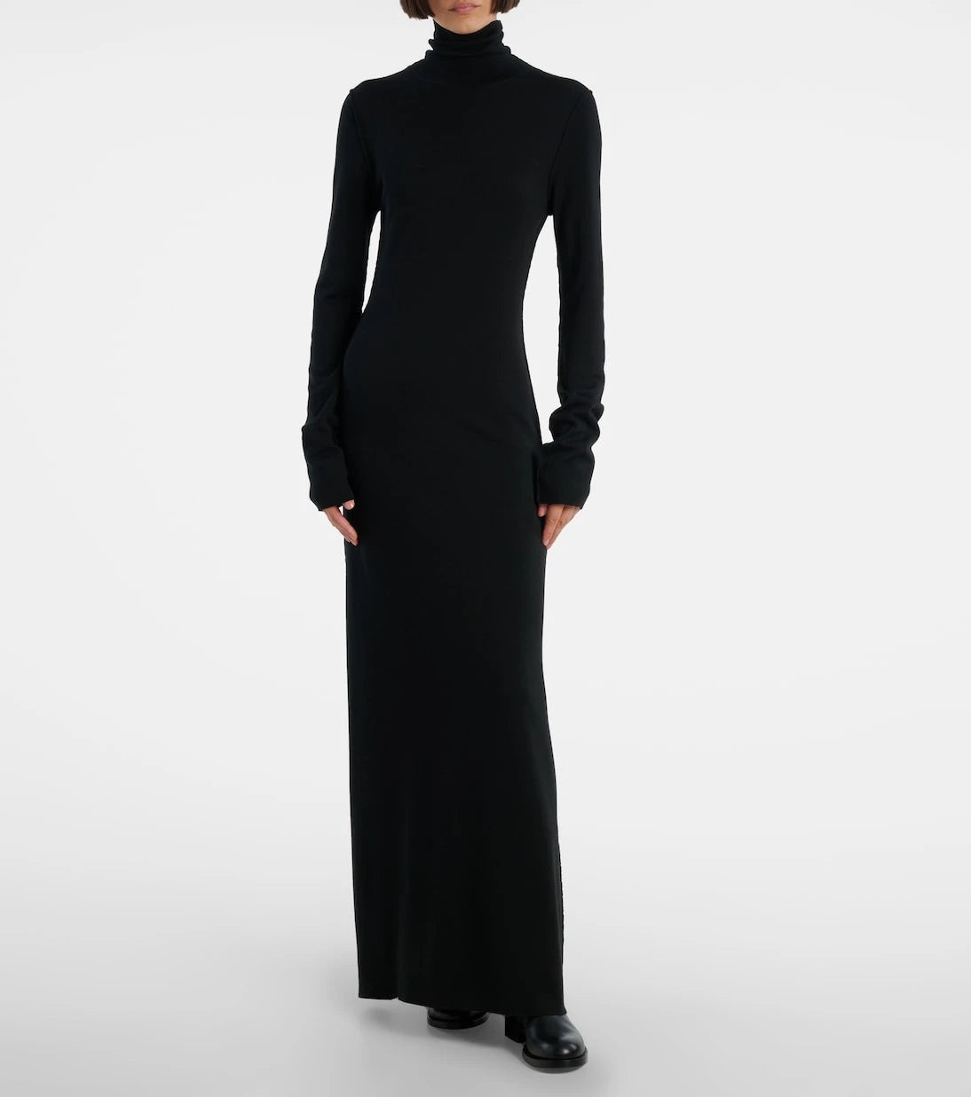 The Row - Leoline turtleneck virgin wool maxi dress