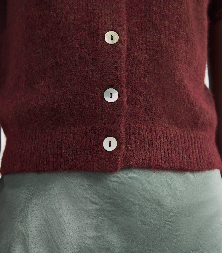 Dôen Burgundy Anisa Cardigan