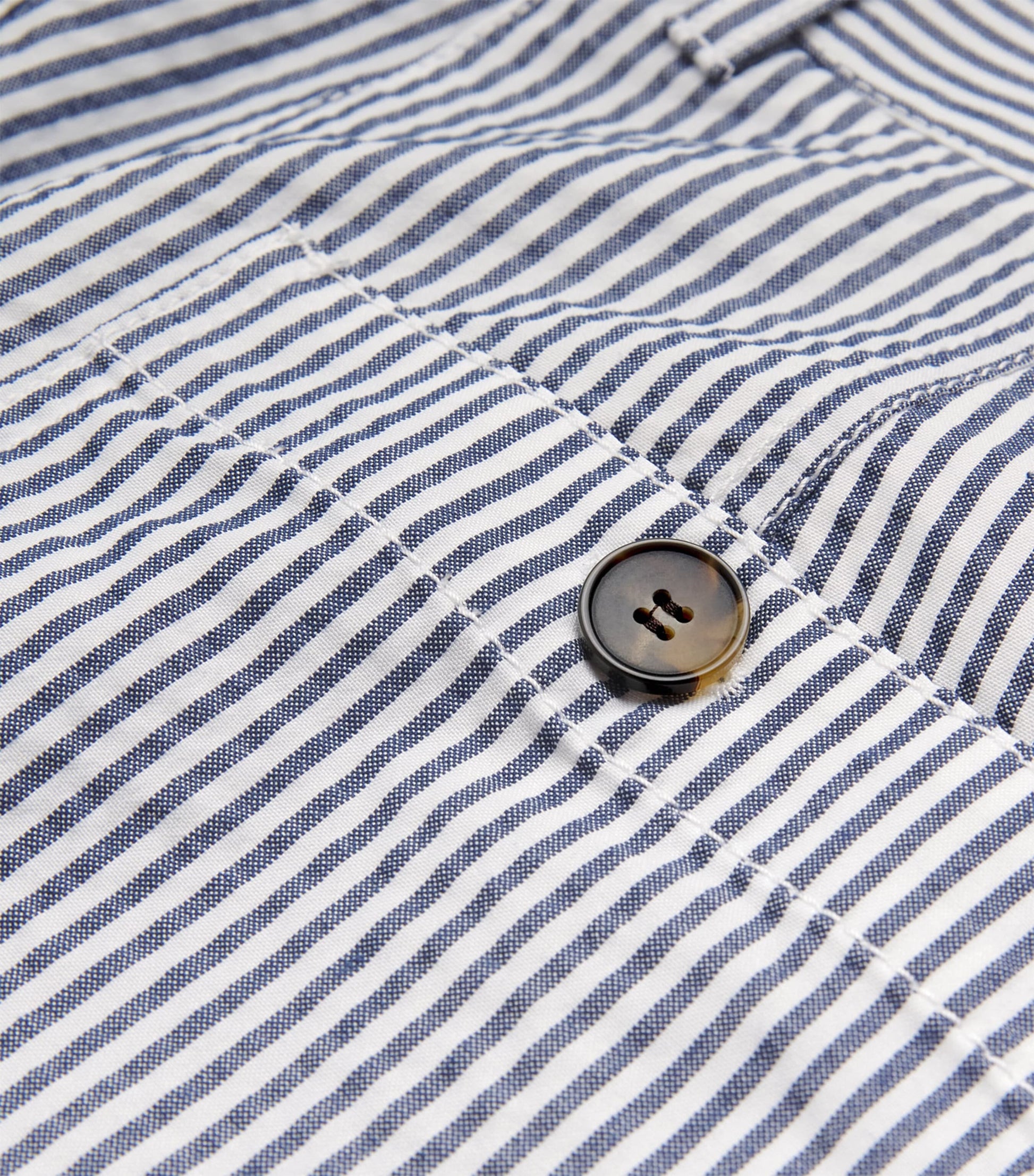 ME+EM Navy Stripe Wide-Leg Trousers