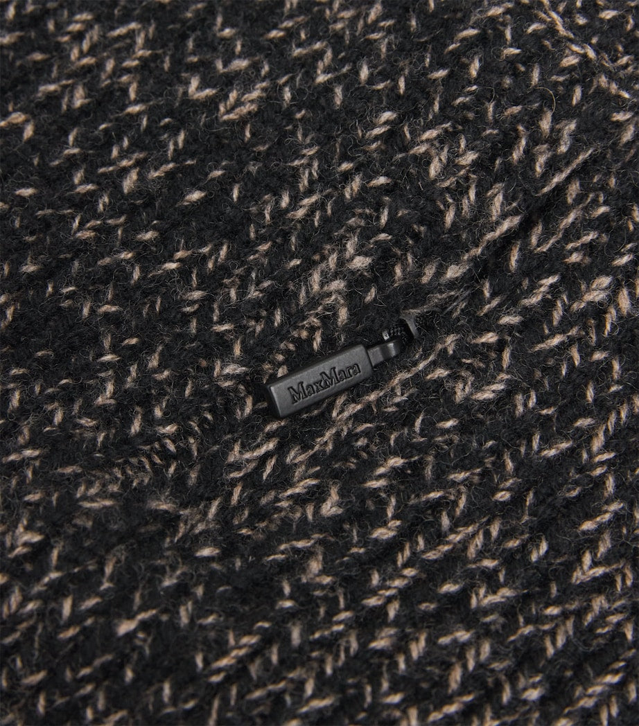 Beige Wool-Blend Rollneck Sweater