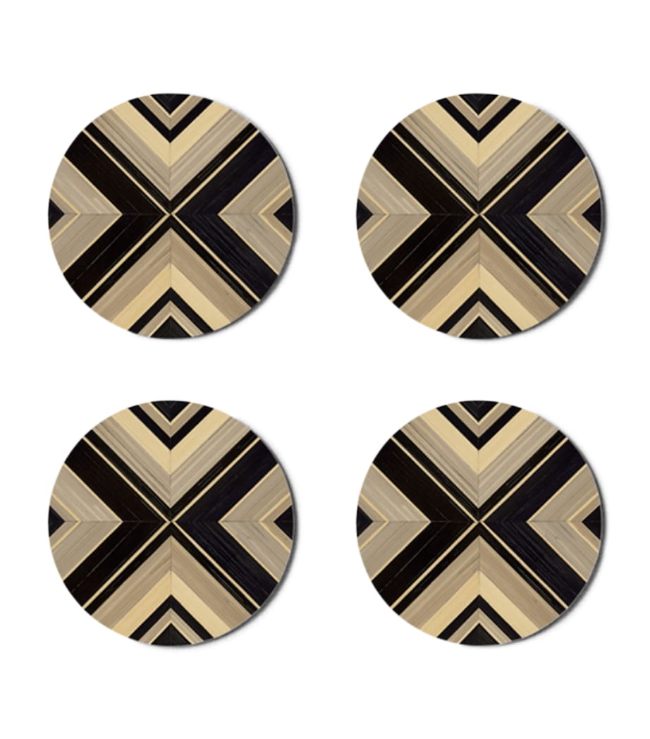 Hestia Set of 4 Geometrique Round Coasters