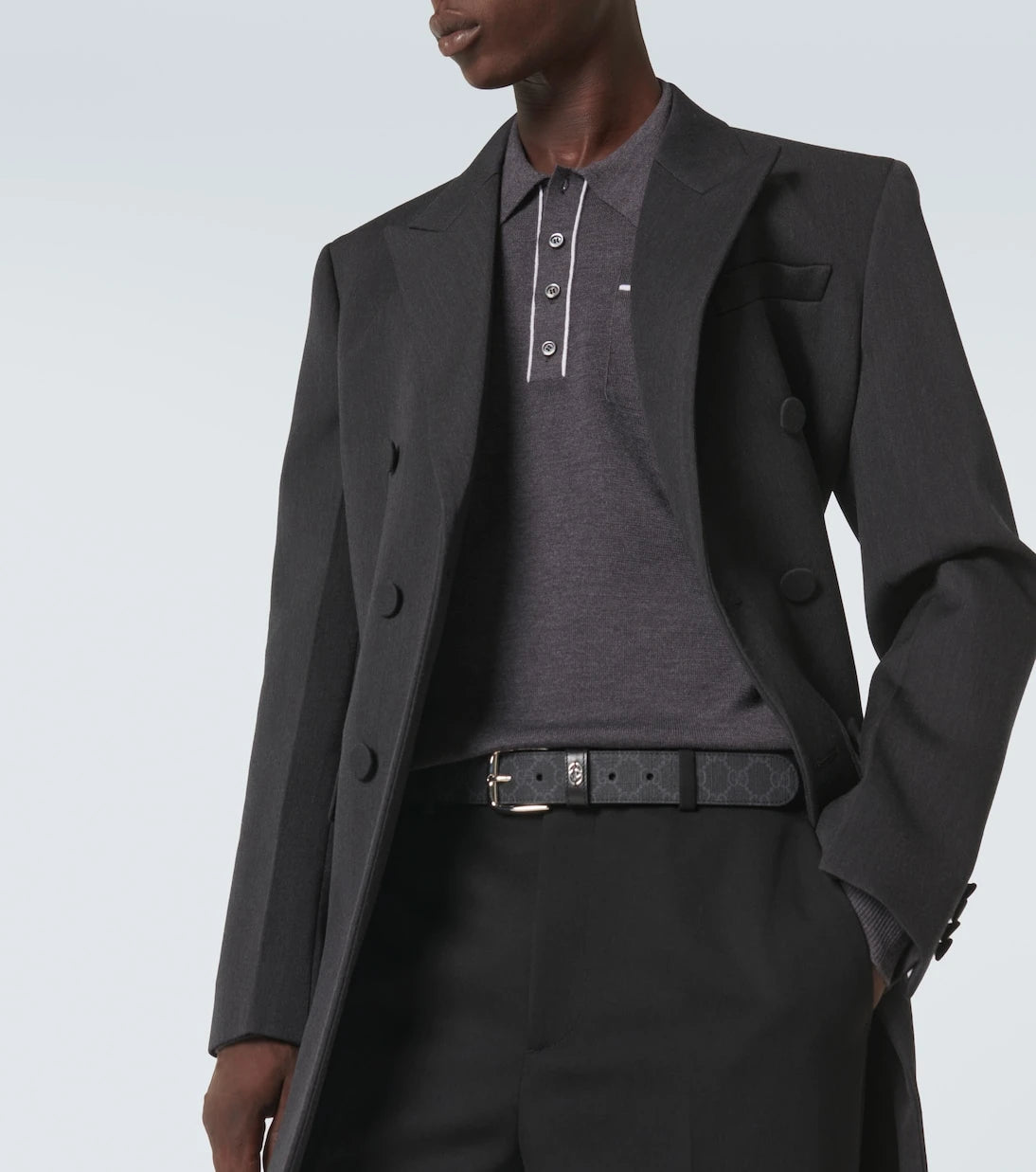 Gucci - GG leather belt