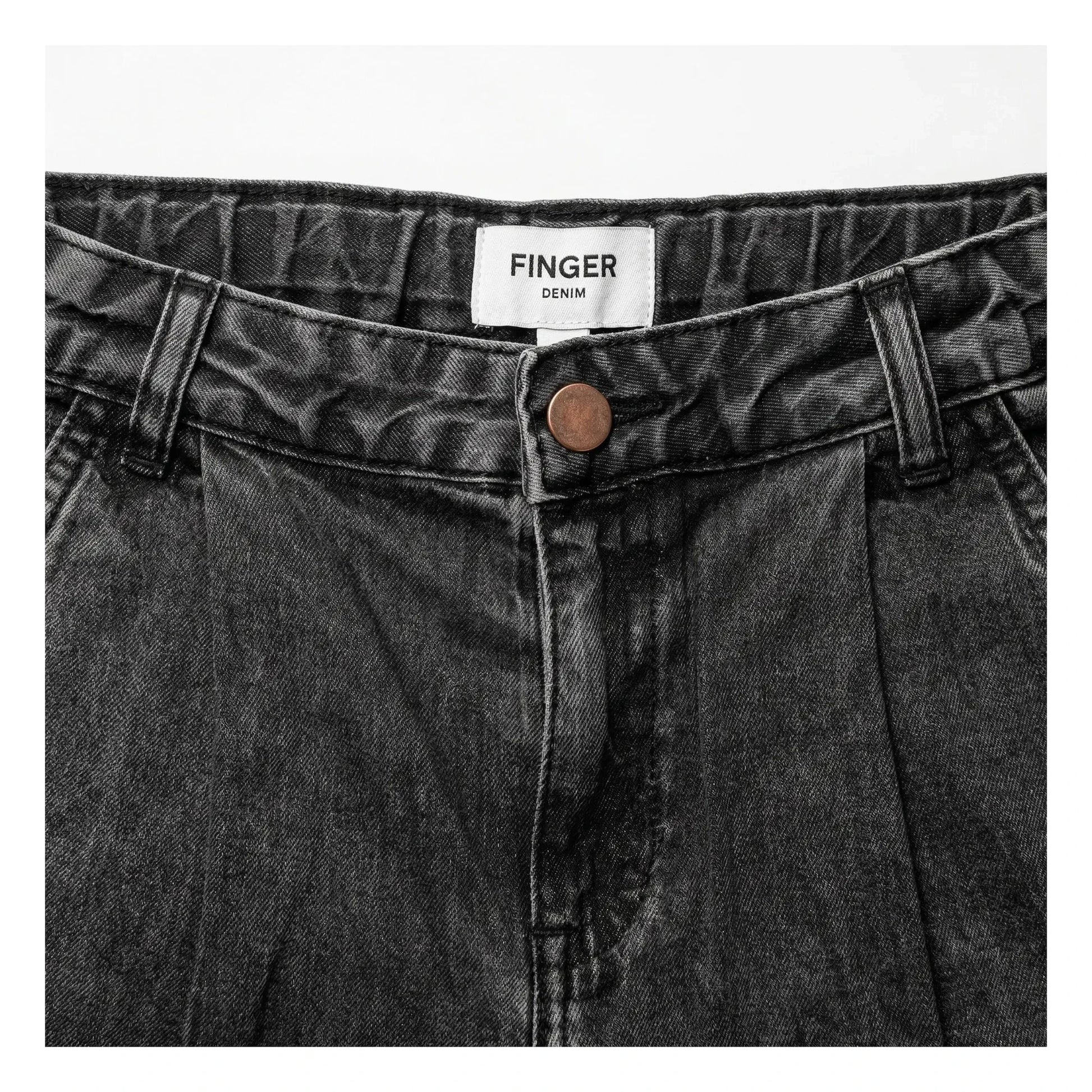 Finger in the nose - Bermuda shorts Denim Tate | Grey