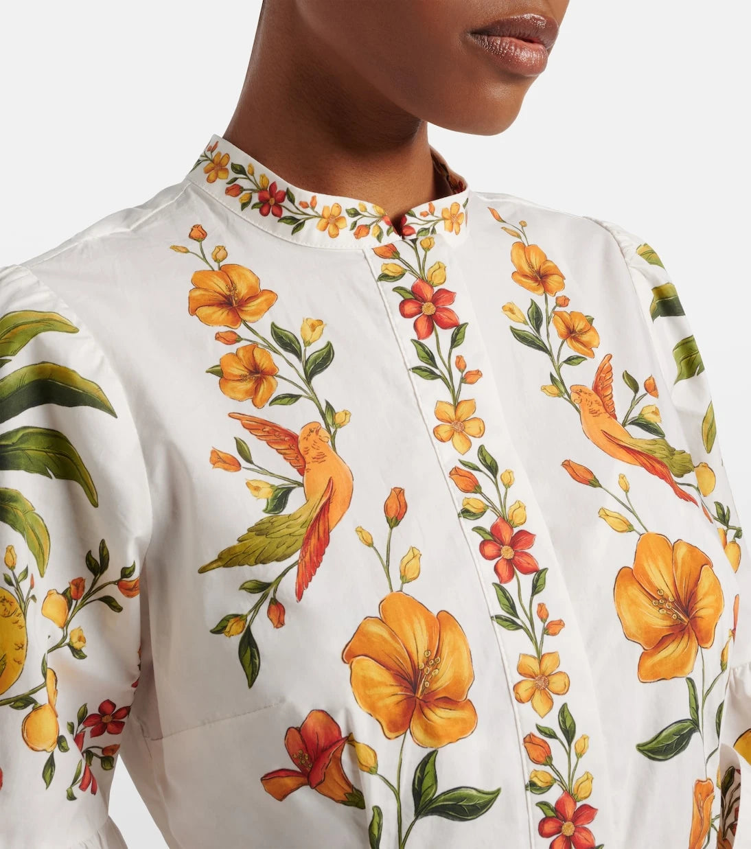 Farm Rio - Lemon Bouquet cotton minidress