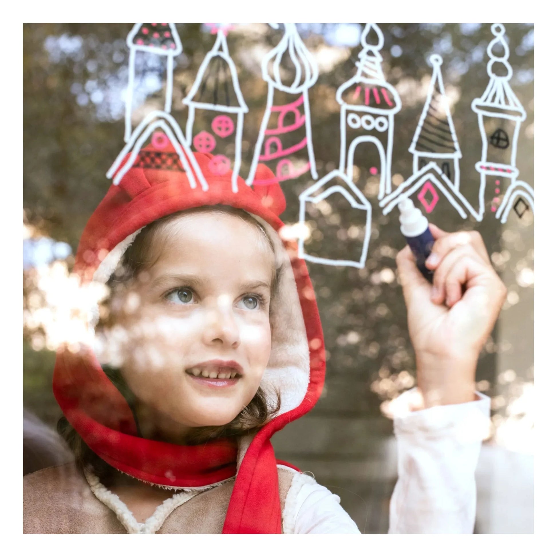 Superpetit - Set of 4 window markers with Christmas designs