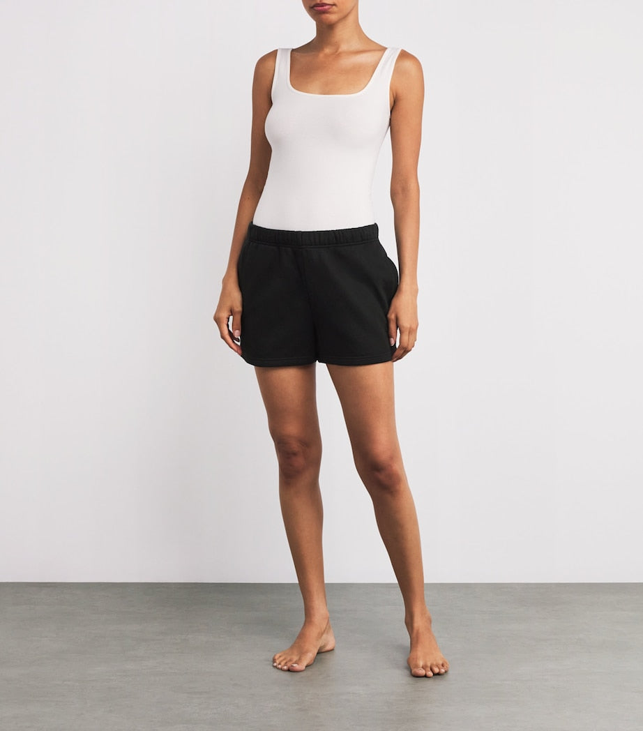 Cotton-Blend Fleece Shorts