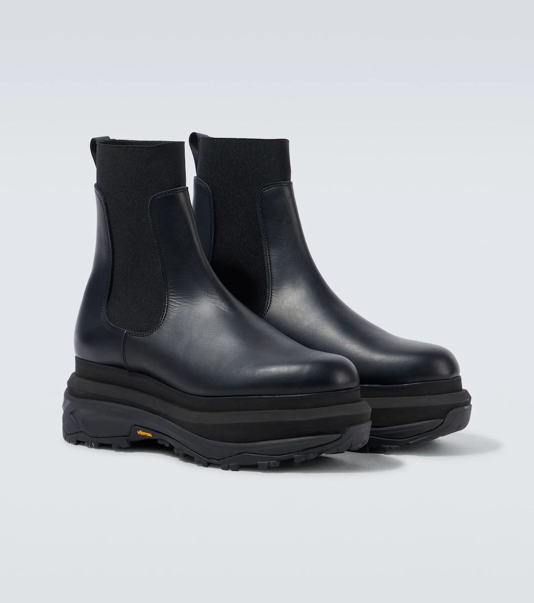 Sacai - Leather Chelsea boots