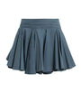 Blue Organic Cotton Tulip Mini Skirt