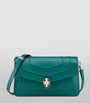 Bvlgari Green Leather Serpenti Forever East-West Shoulder Bag