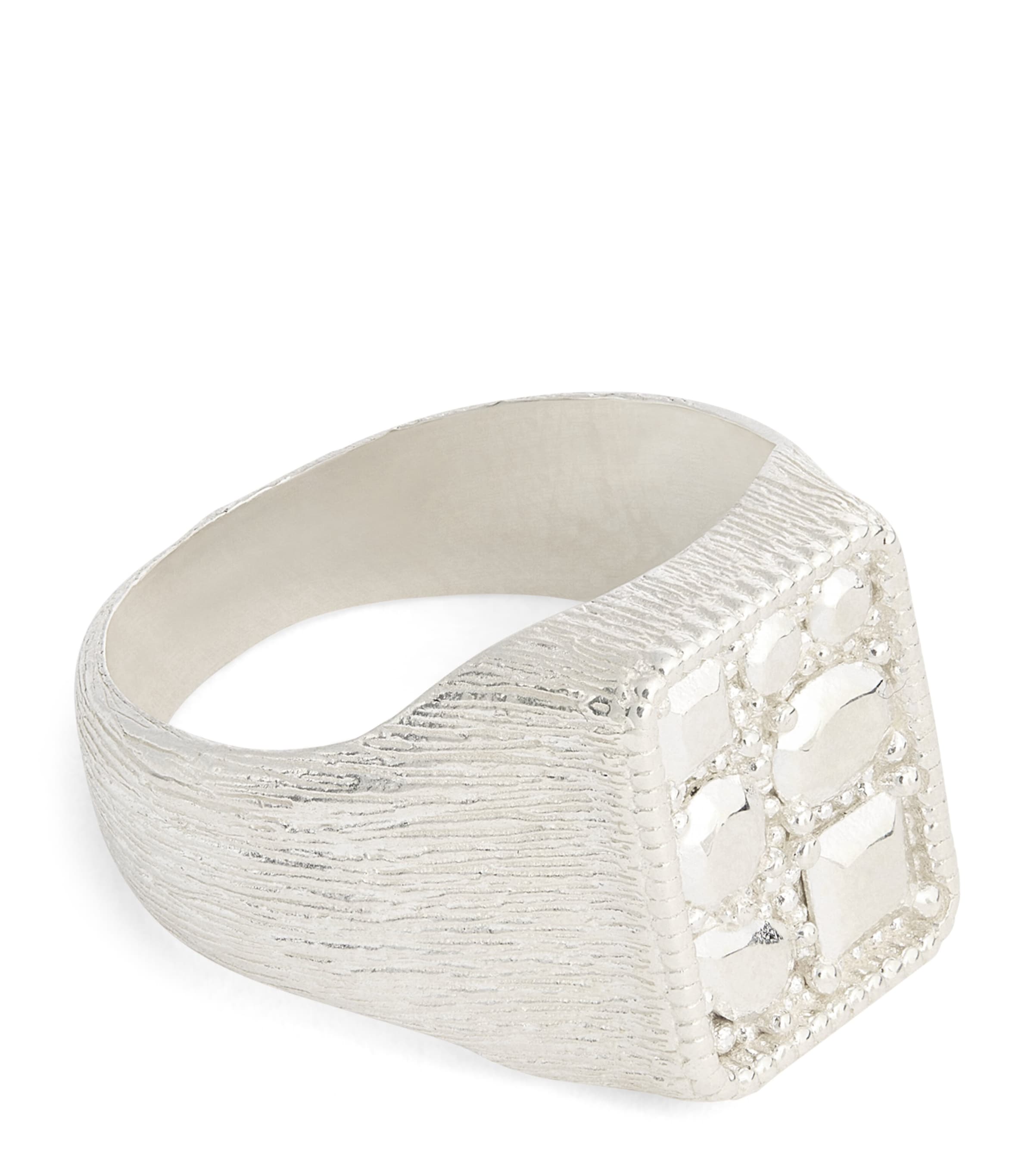 Bleue Burnham Sterling Silver Cottage Garden Signet Ring