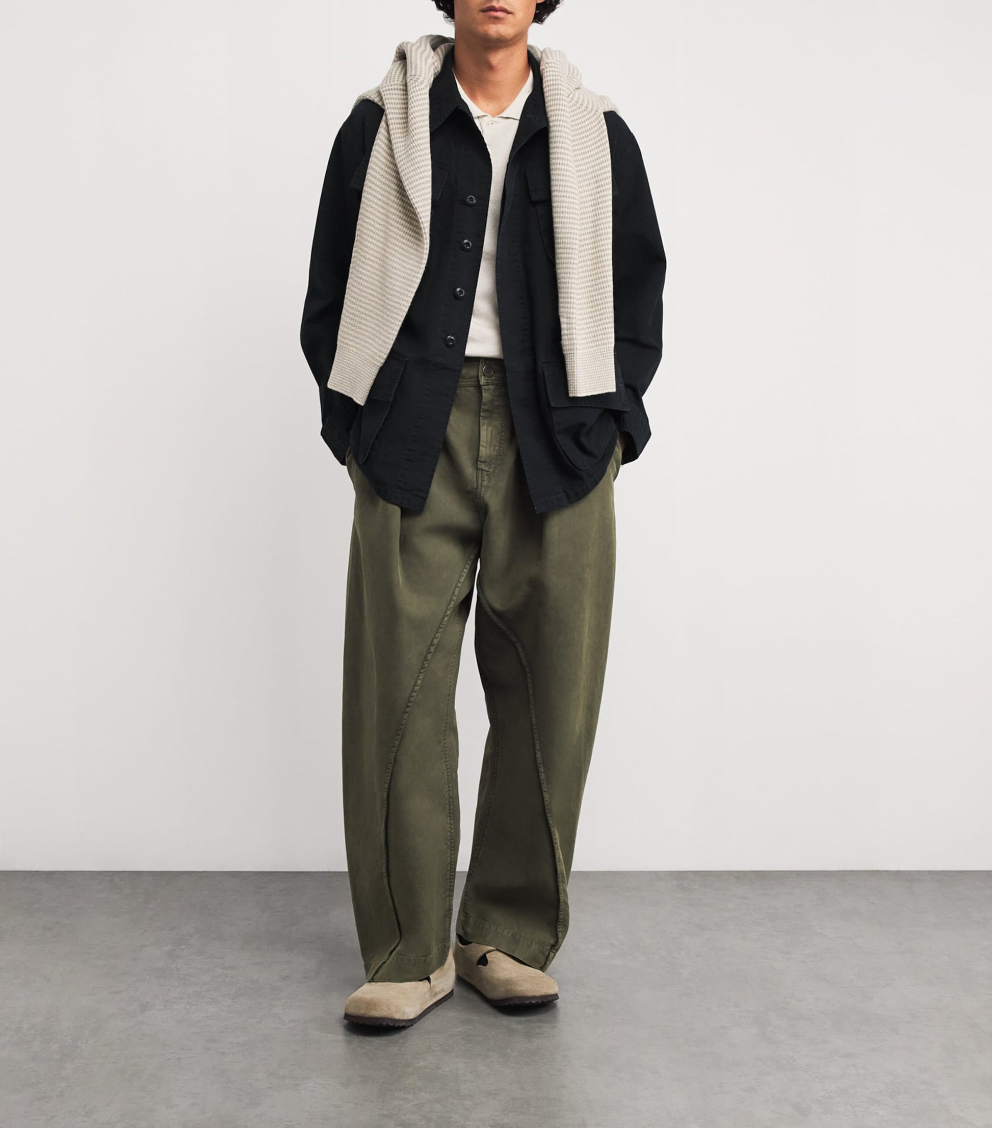 Polo Ralph Lauren Black Cotton Ripstop Utility Overshirt