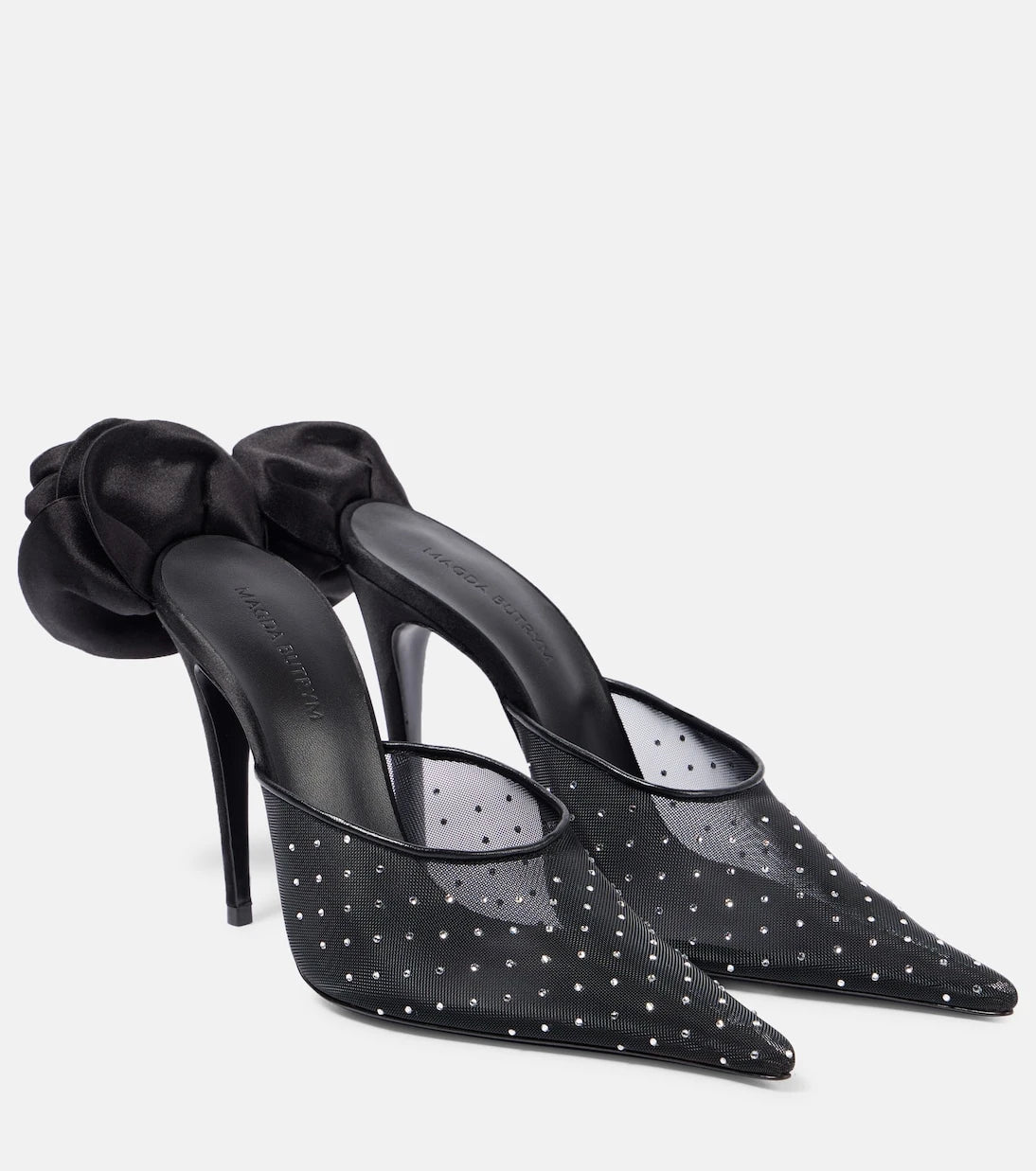 Magda Butrym - Crystal-embellished mesh pumps