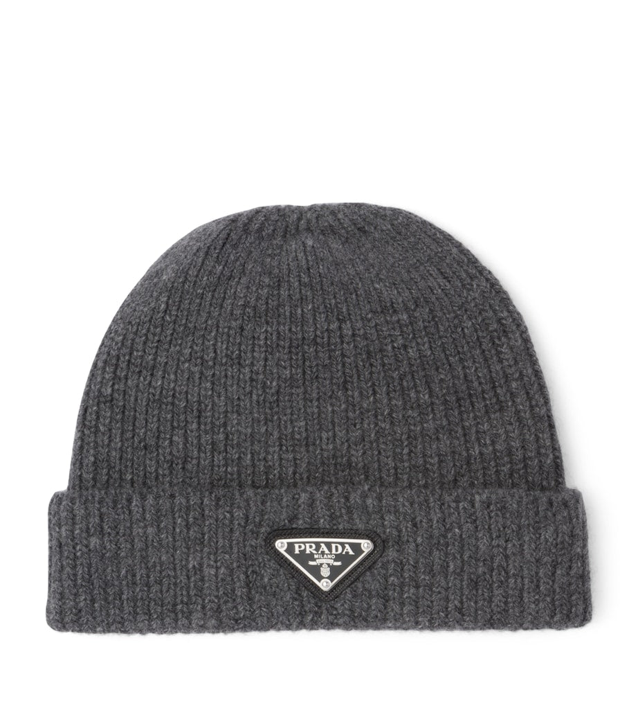 Wool-Cashmere Triangle Beanie