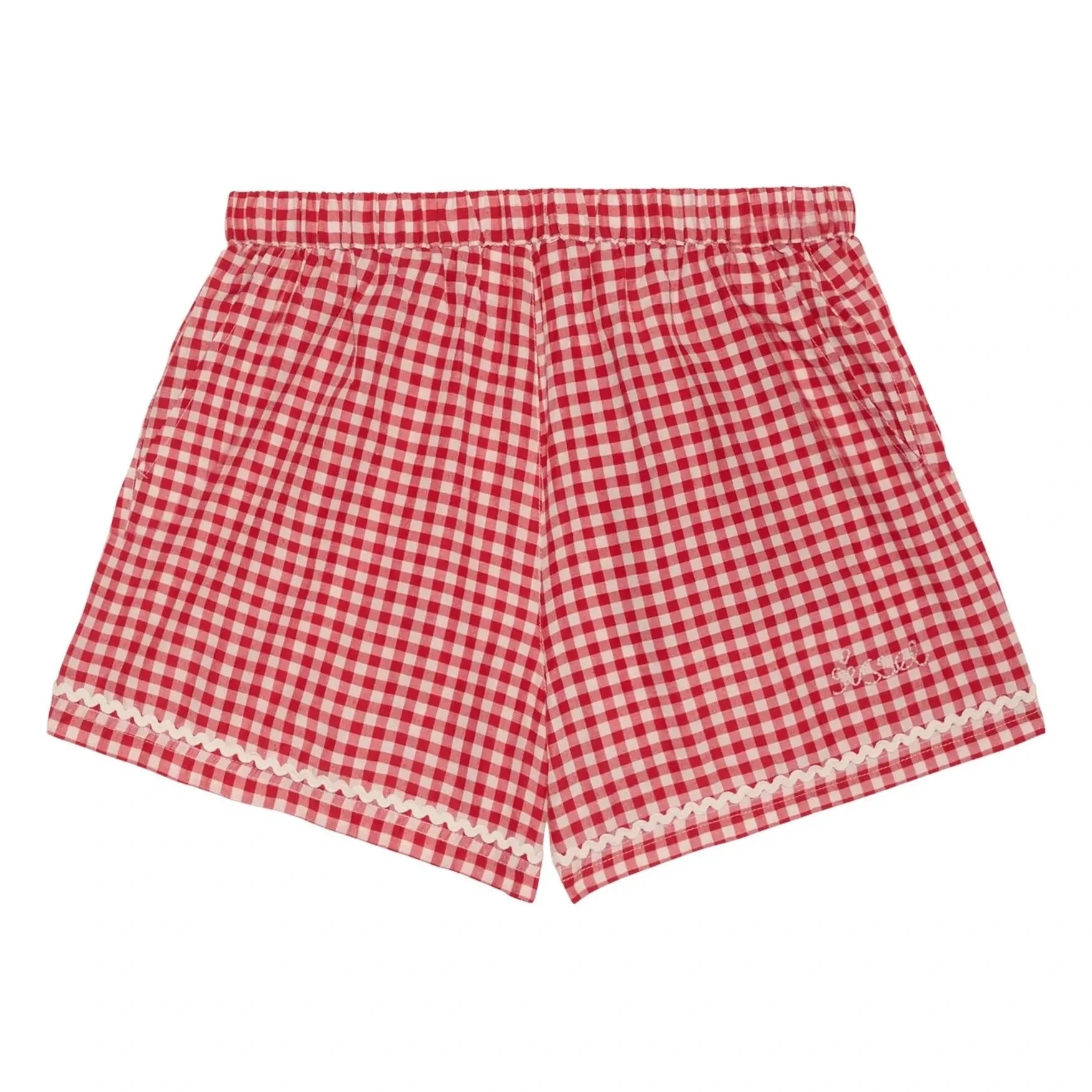 SISSEL EDELBO - Bobbie plaid shorts | Red