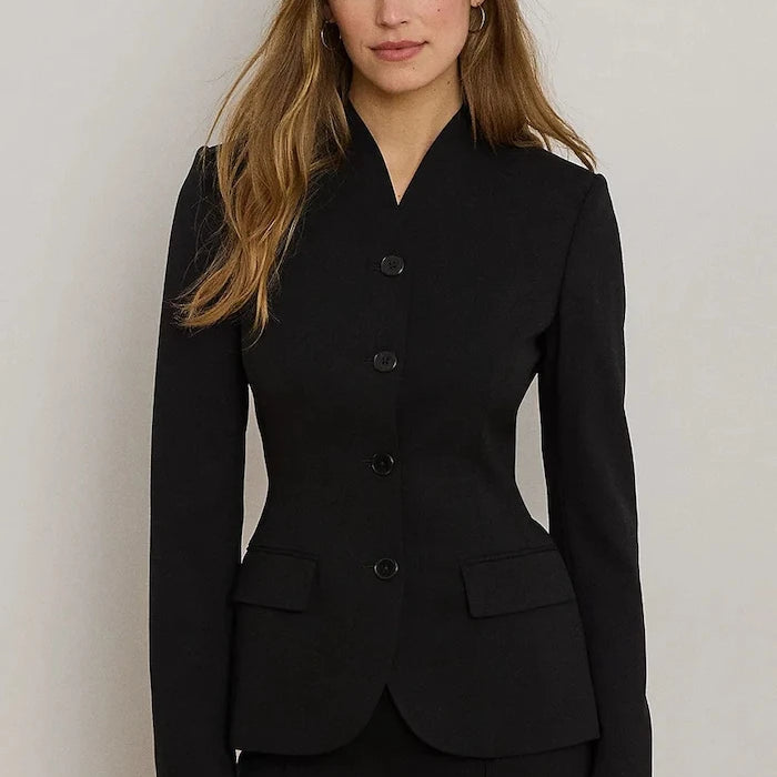 Lauren Ralph Lauren tek düğmeli kadın yünlü ceket