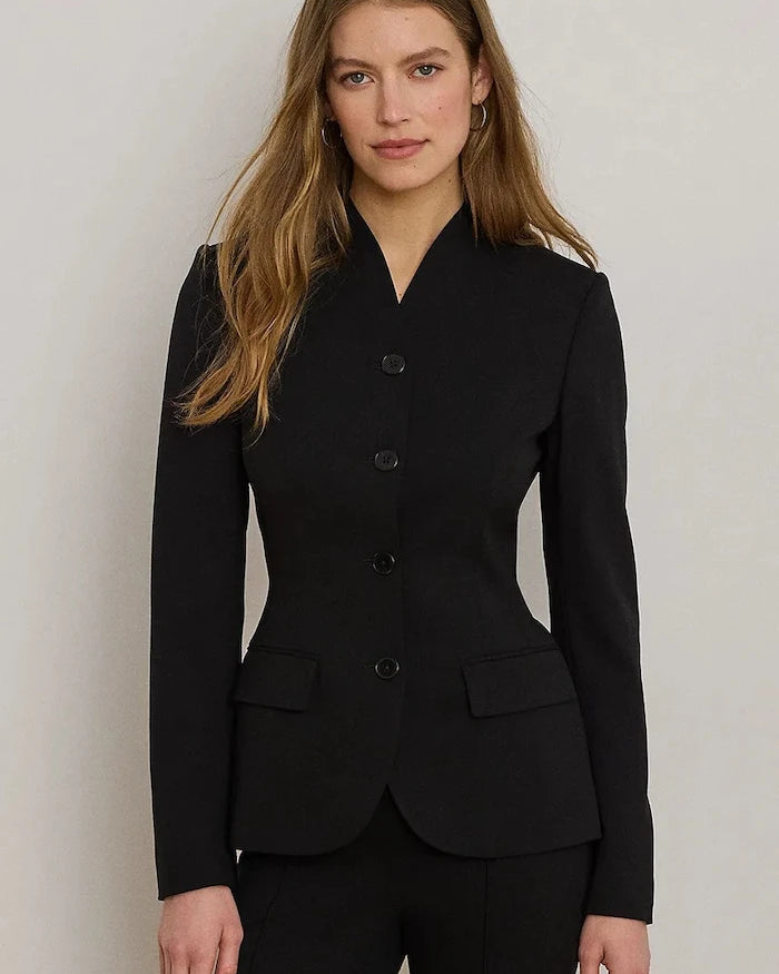Lauren Ralph Lauren tek düğmeli kadın yünlü ceket