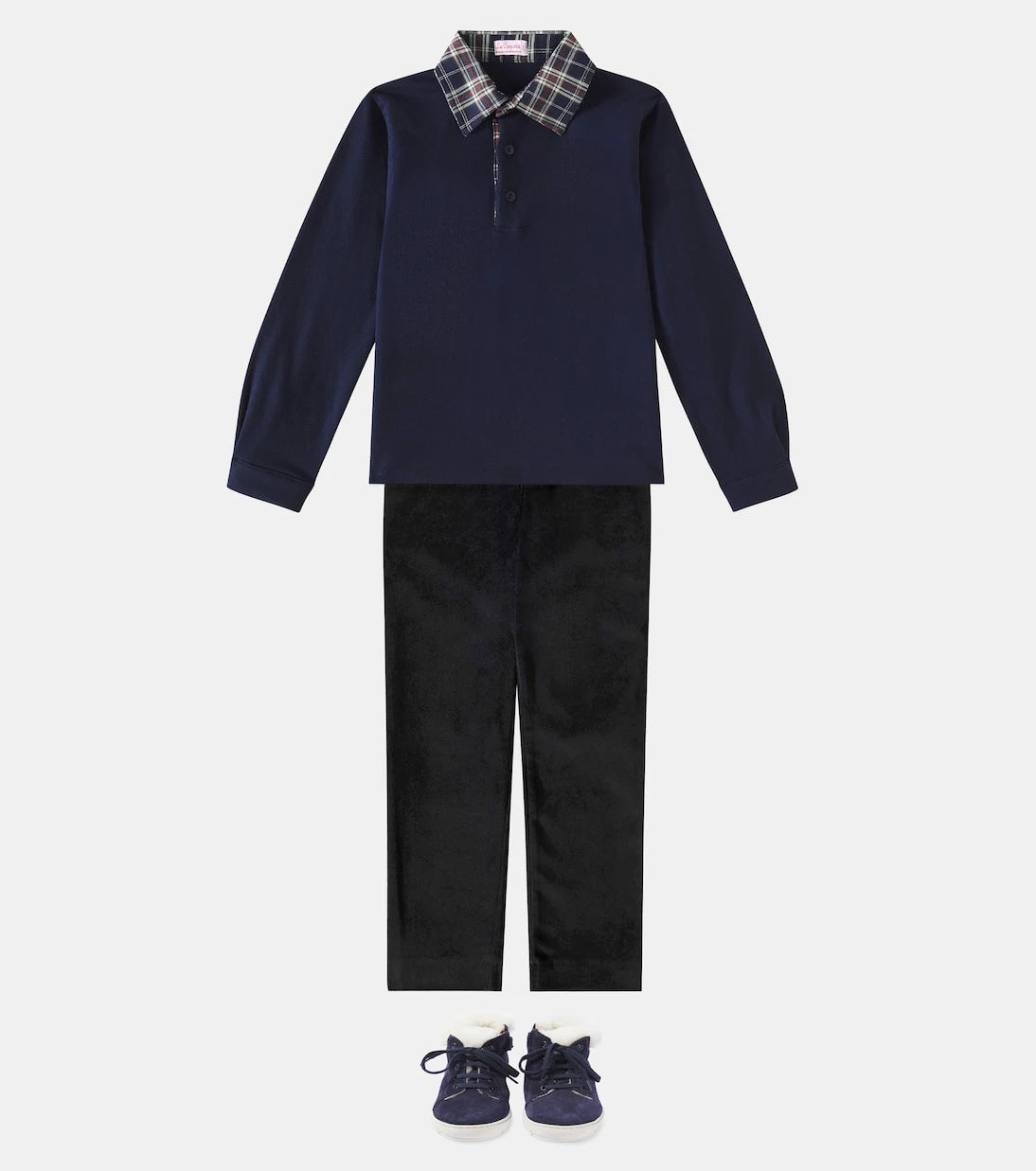 La Coqueta - Elio cotton velvet straight pants