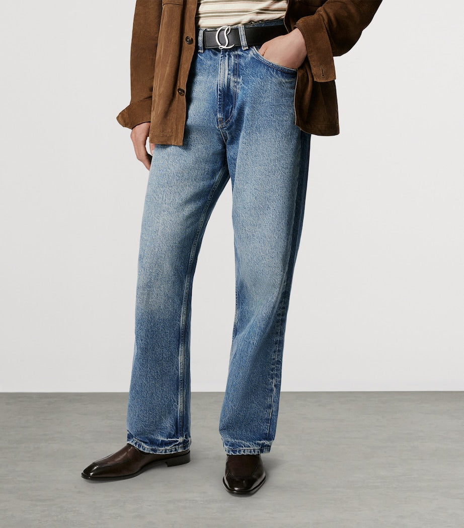 Christian Louboutin Serchelsea Leather Ankle Boots