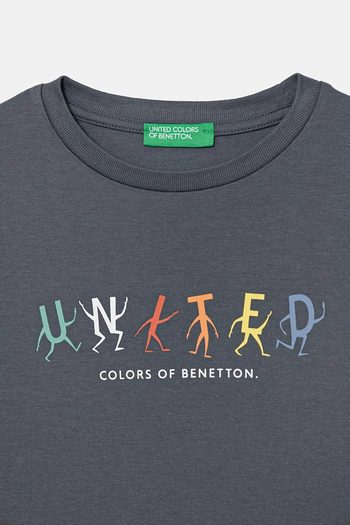 United Colors of Benetton pamuklu çocuk tişörtü