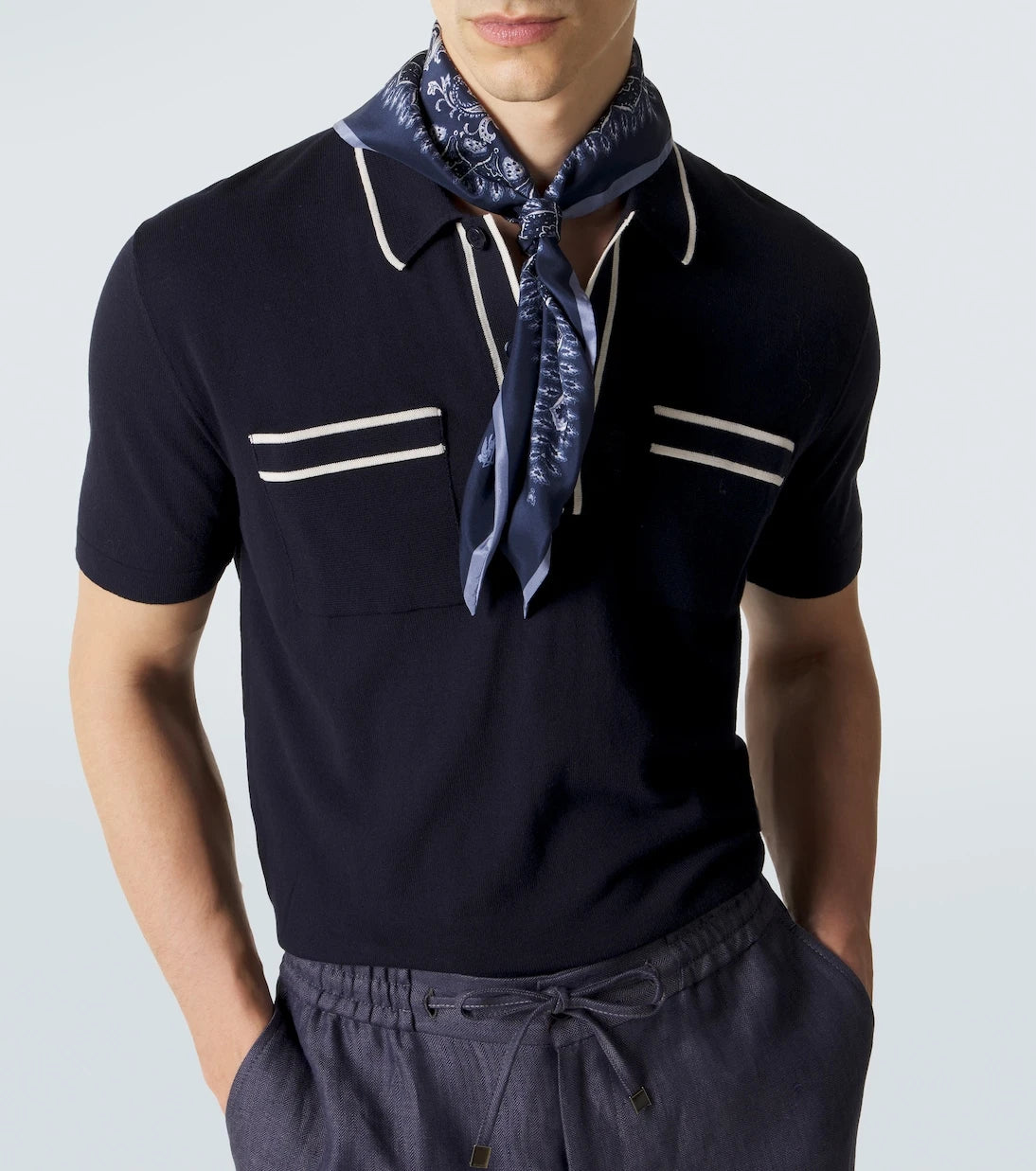 Orlebar Brown - Keeling cotton and silk polo shirt