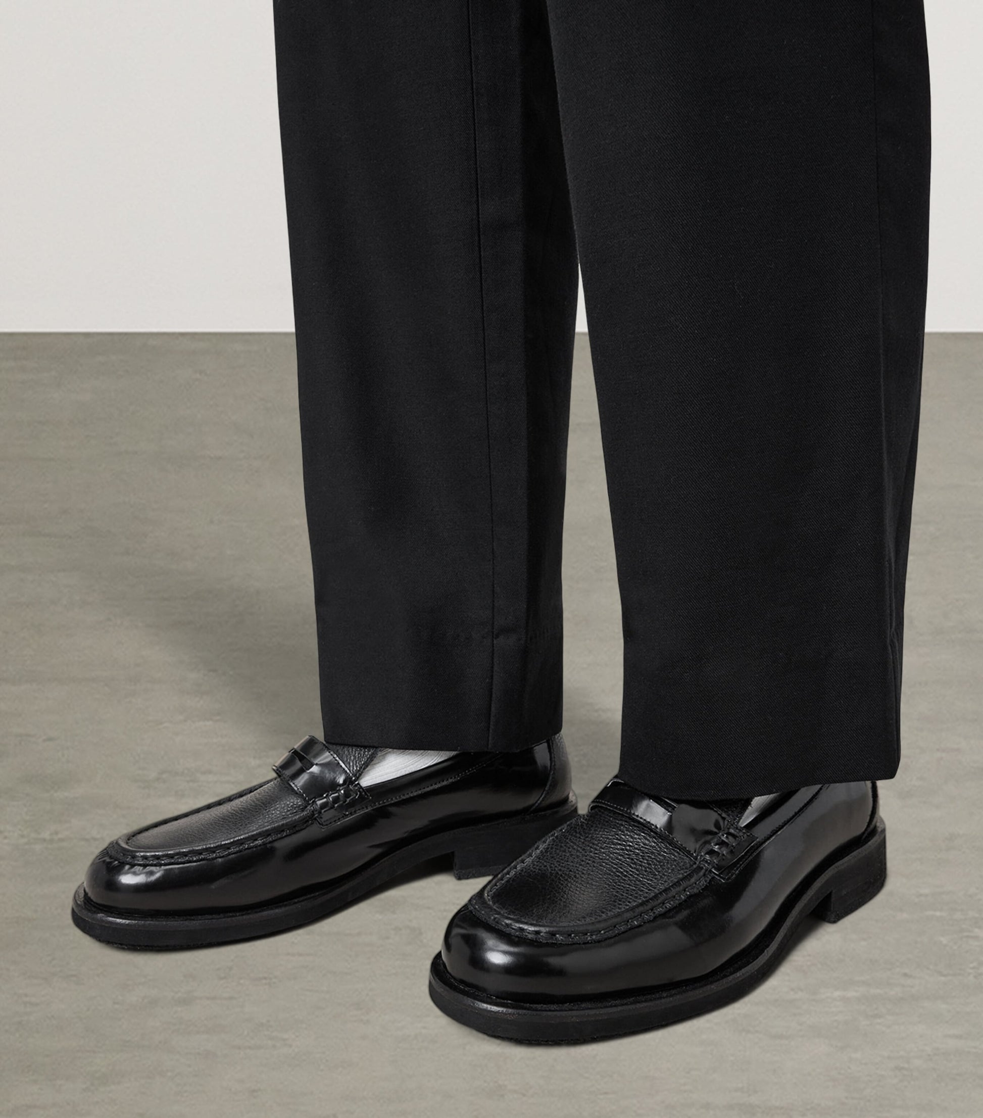 Leather Bloom Loafers
