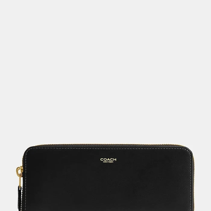 Coach kadın deri cüzdan Accordion Zip