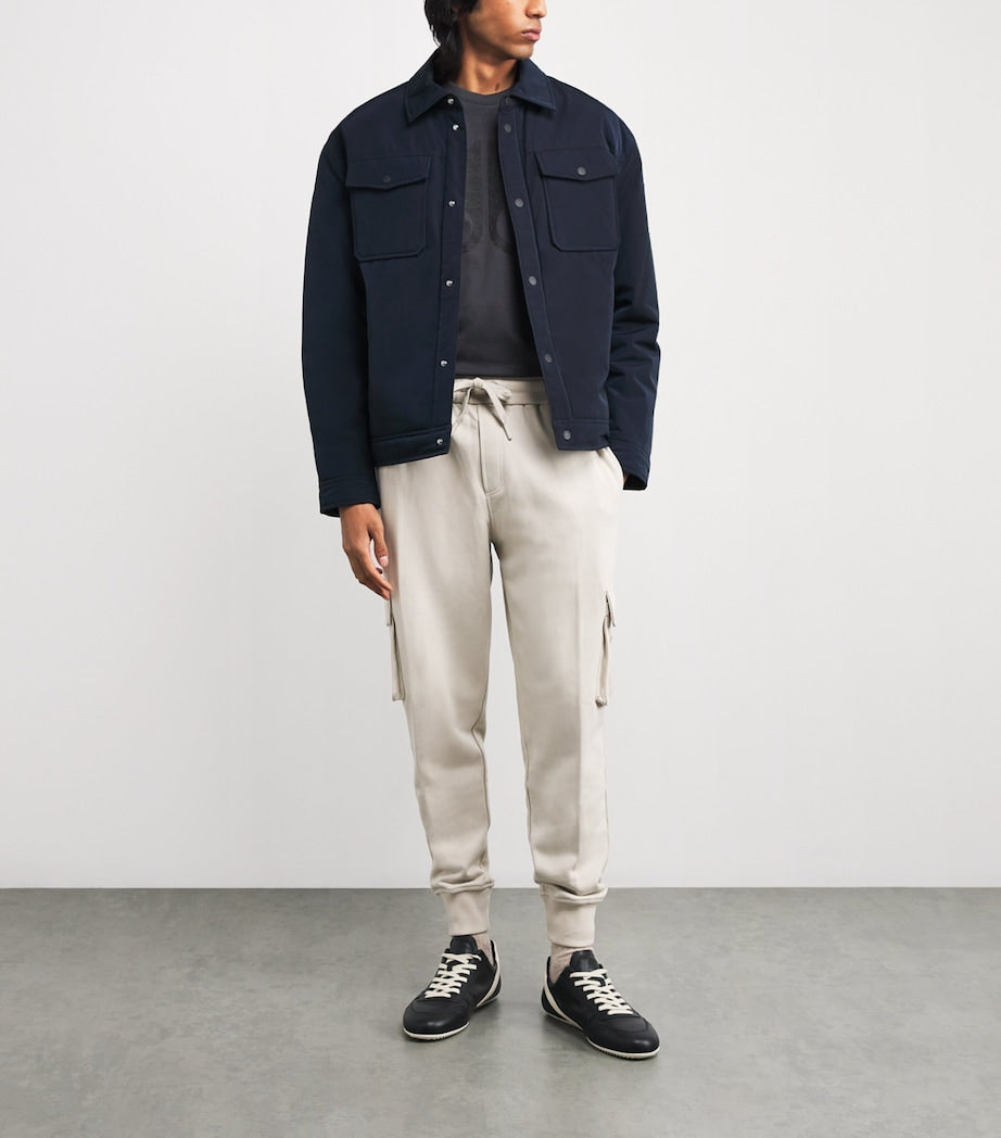 Navy Logo Bunny Shacket