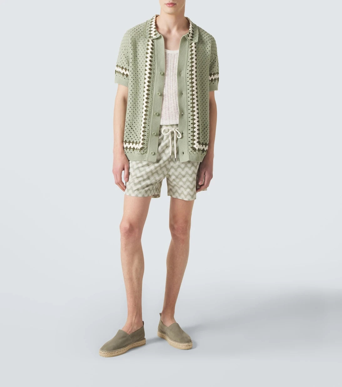 Frescobol Carioca - Pinto crochet cotton shirt