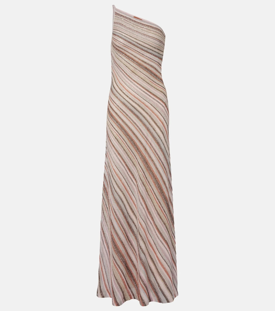 Missoni - Sequined one-shoulder lamé maxi dress