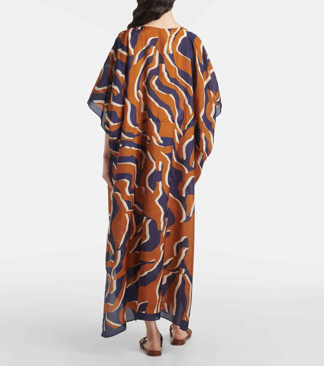 Eres - Archipel printed gathered silk kaftan