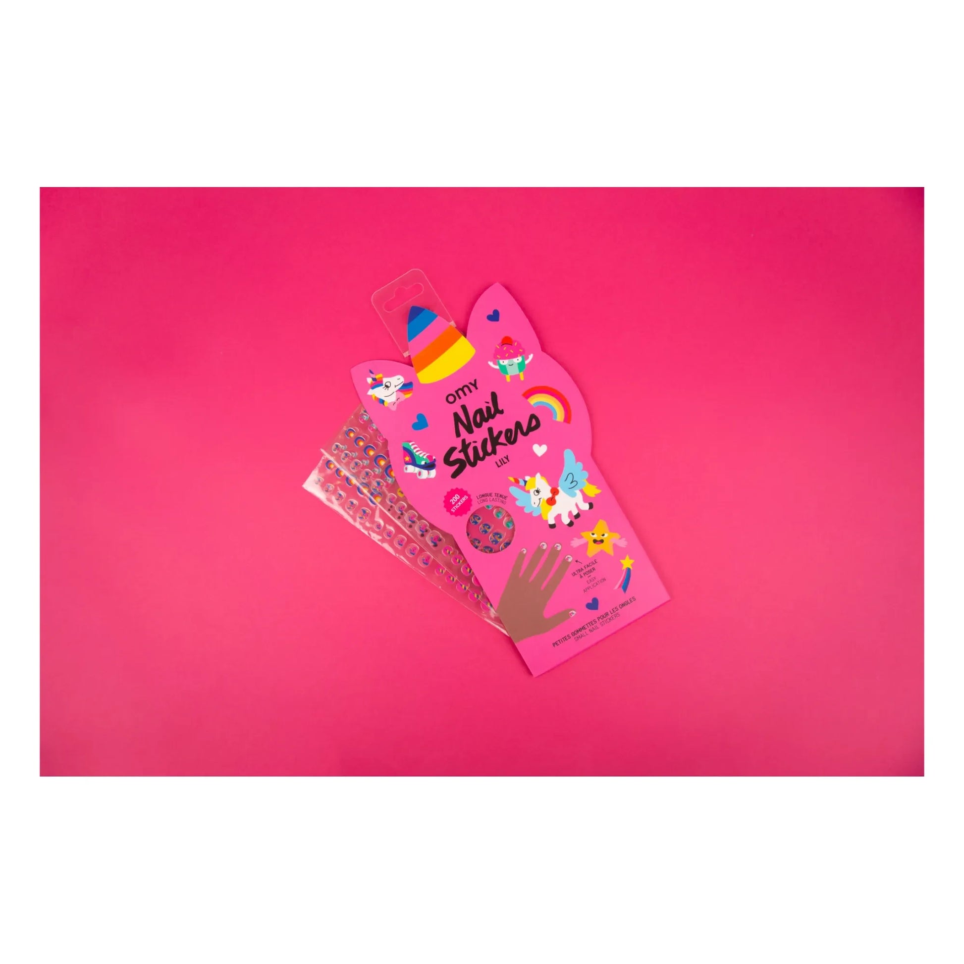 Omy - Nail stickers - Lily | Pink