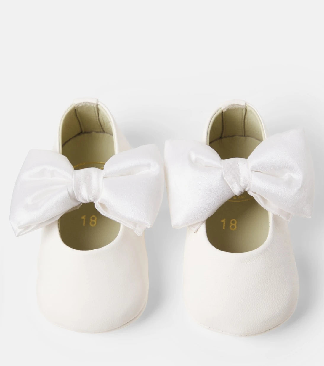PèPè - Baby Rose bow-detail leather booties