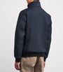 Navy Wool Bomber Jacket
