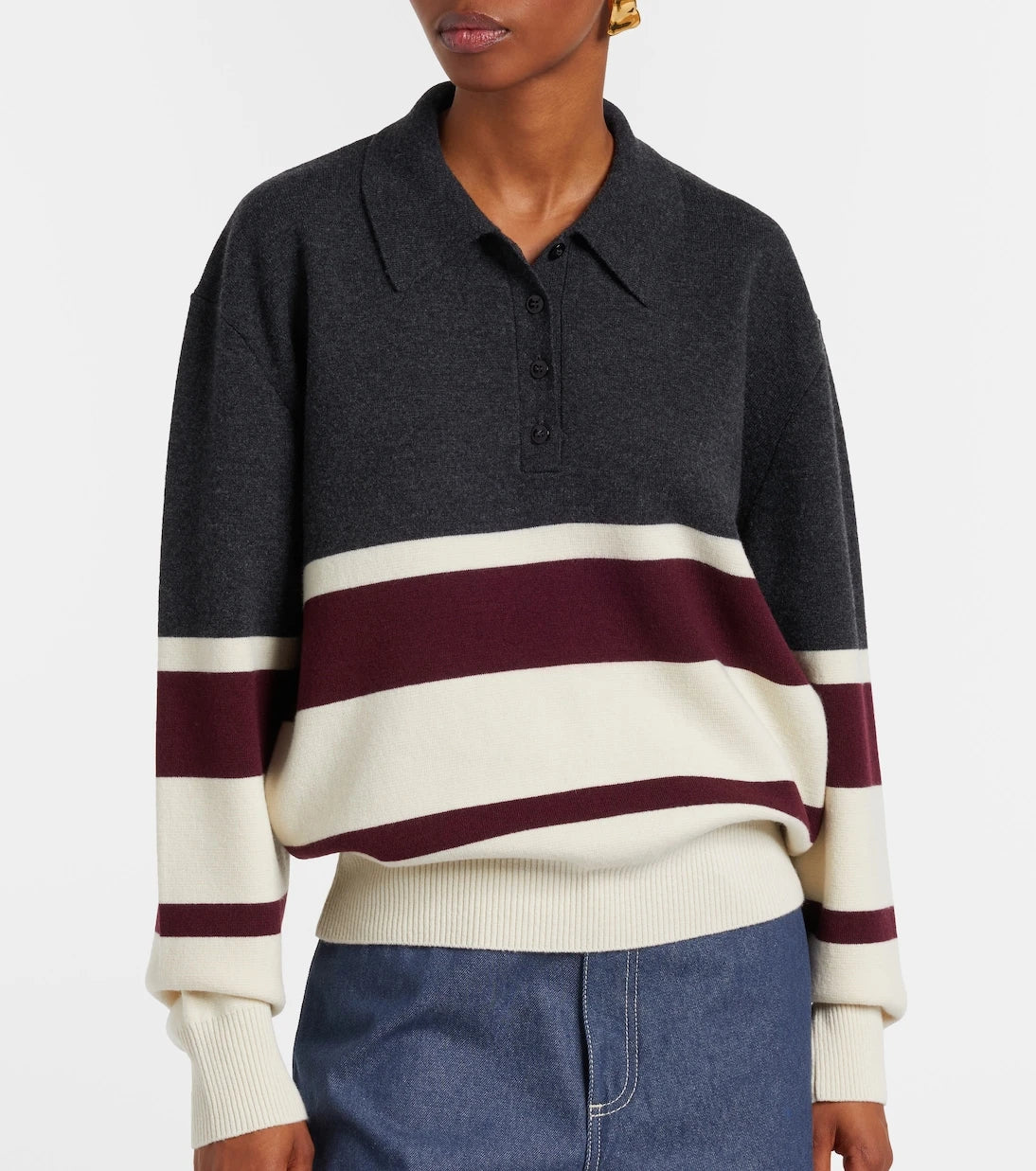 Róhe - Wool and cashmere polo sweater