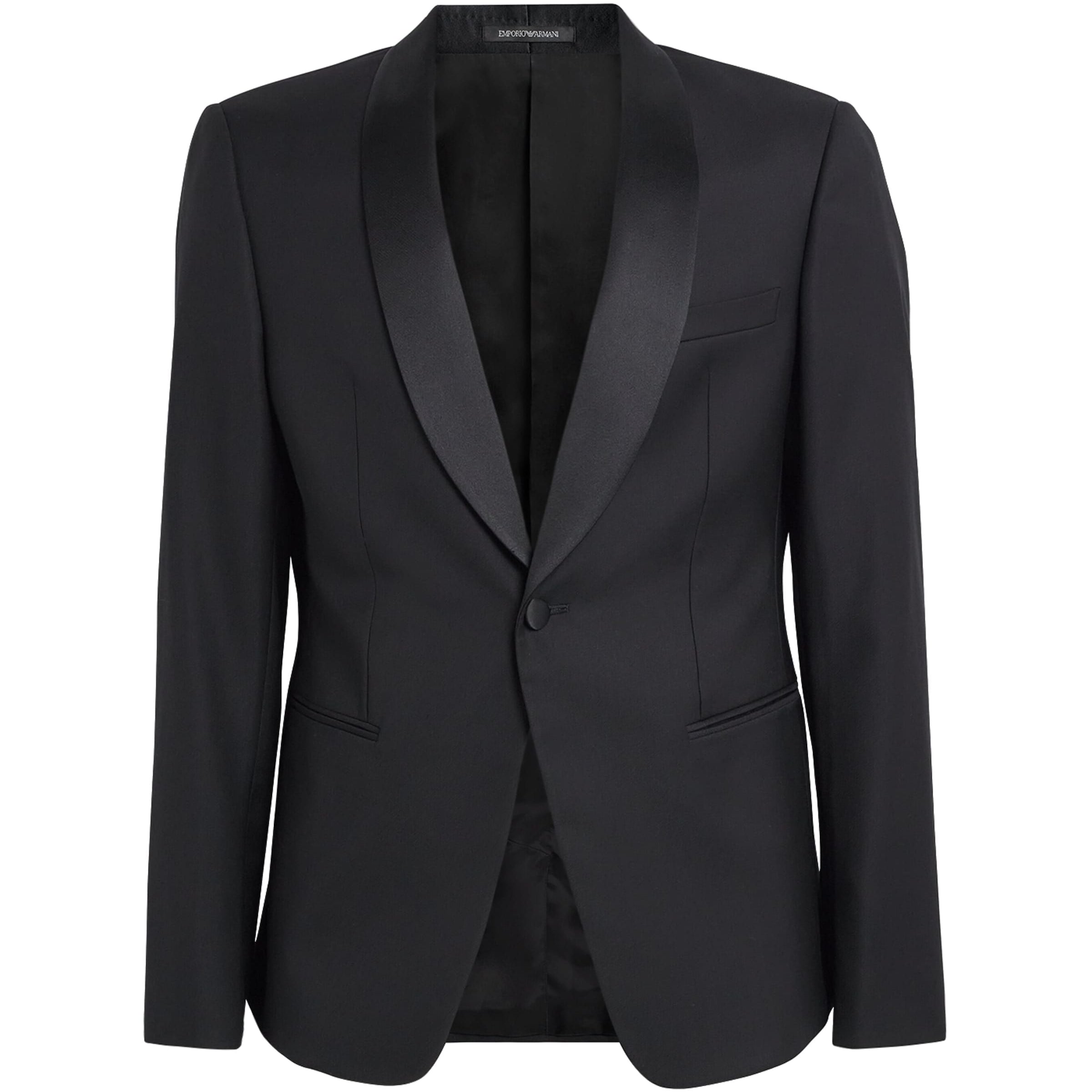 Emporio Armani Black Virgin Wool Blazer