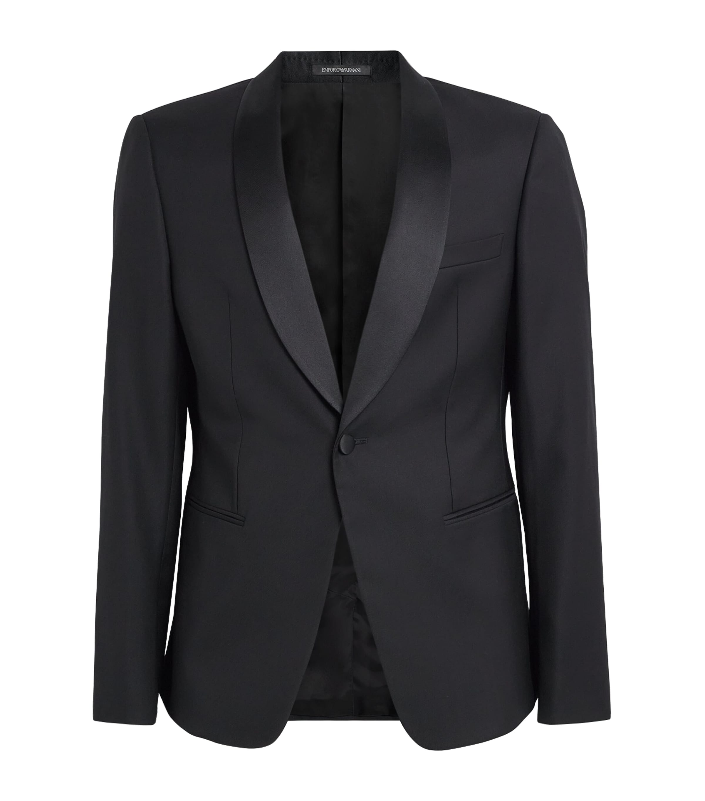 Emporio Armani Black Virgin Wool Blazer
