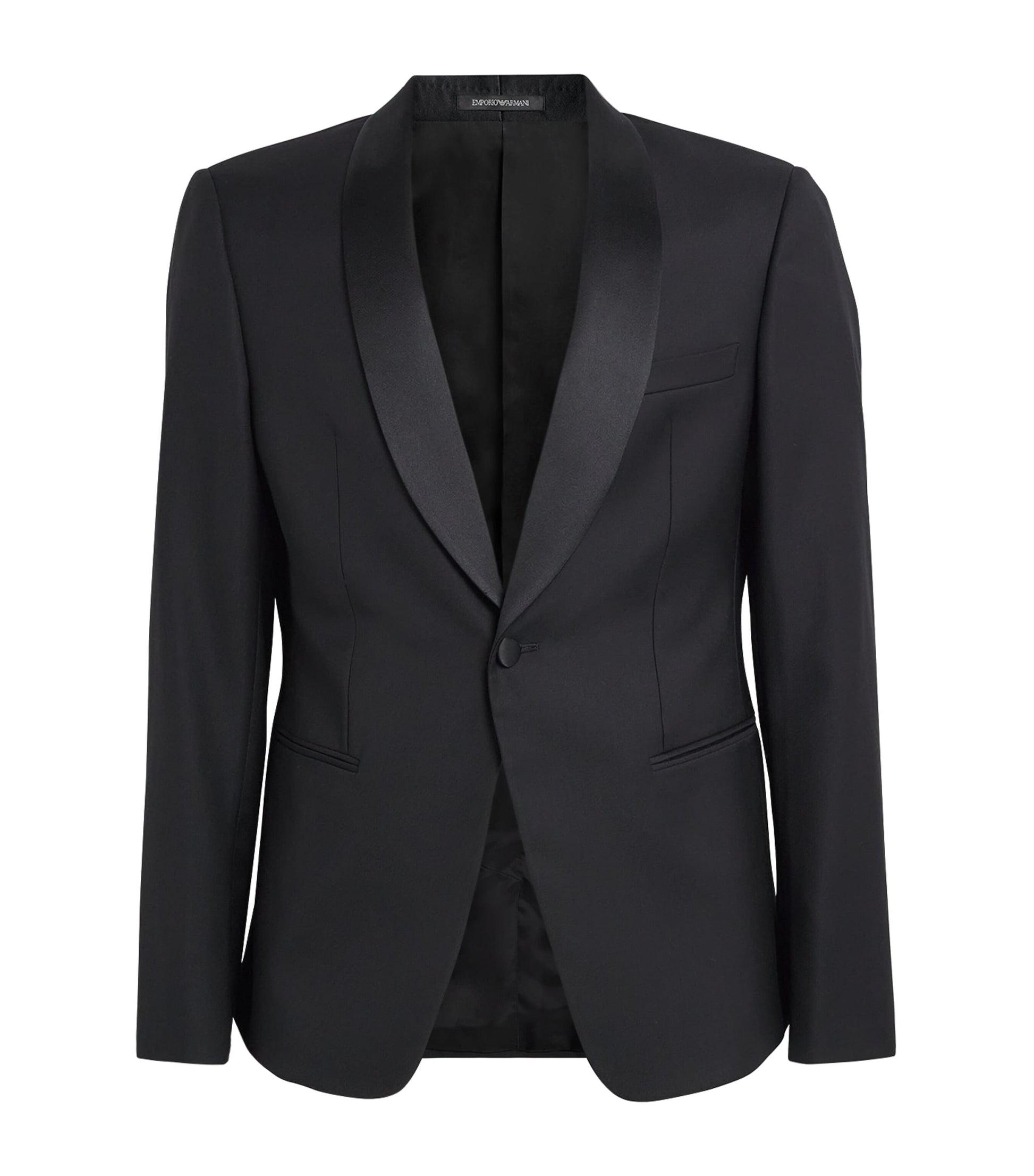 Emporio Armani Black Virgin Wool Blazer