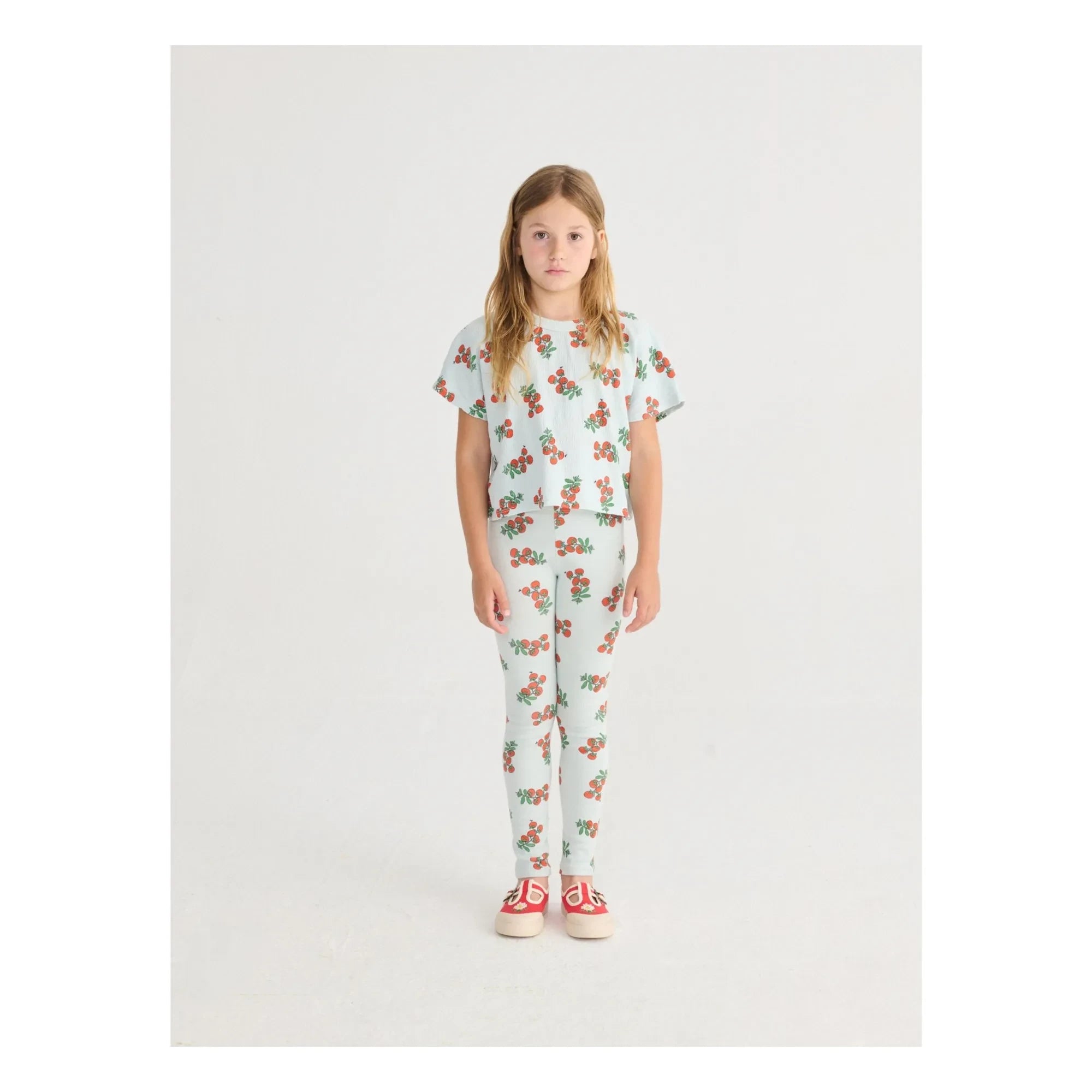 Bobo Choses - Organic Cotton Tomato Legging | Pale blue