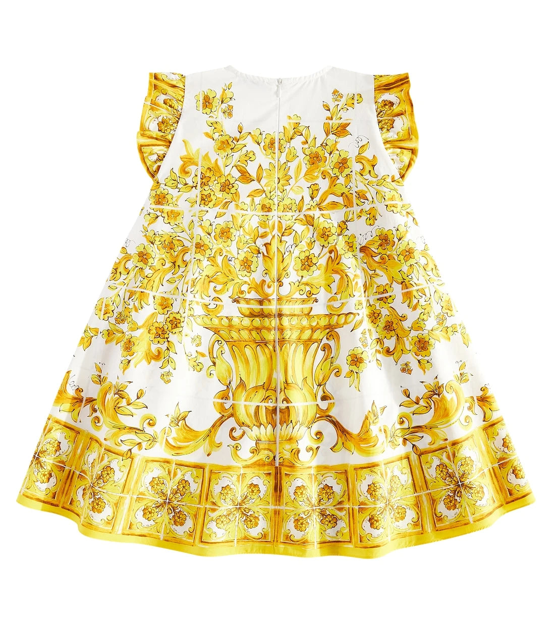 Dolce&Gabbana Kids - فستان قطني مطبوع