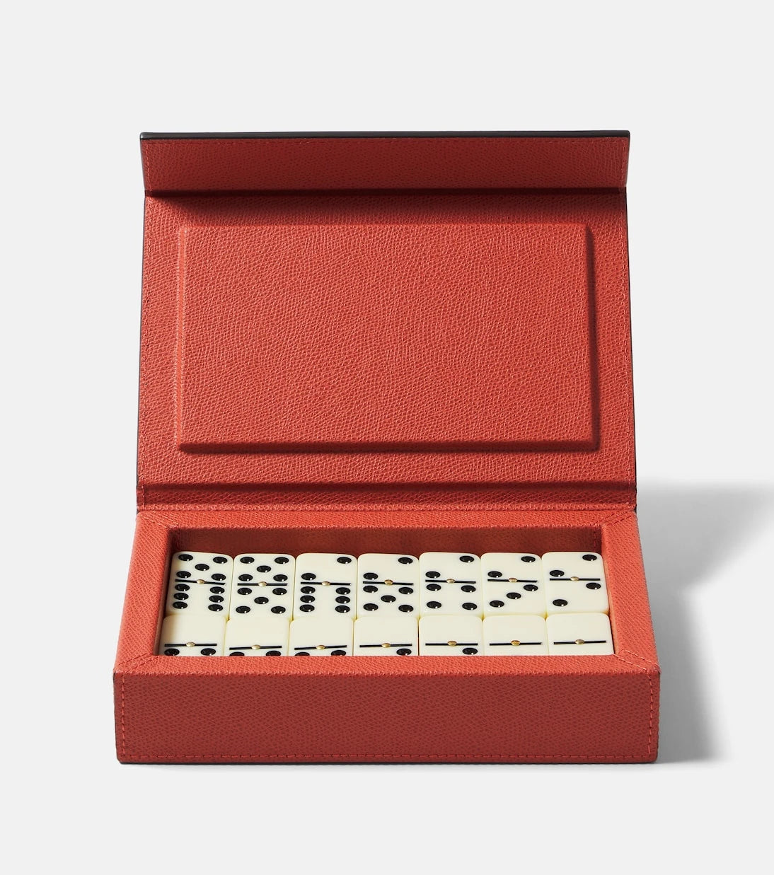 Giobagnara - Parma leather and walnut domino set