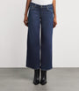Rag & Bone Blue Aiden Low-Rise Wide-Leg Jeans