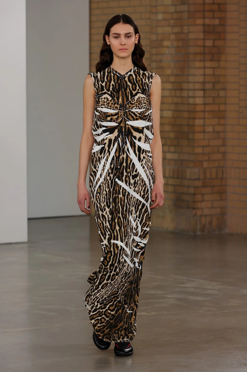 Proenza Schouler - Leopard-print crêpe maxi dress