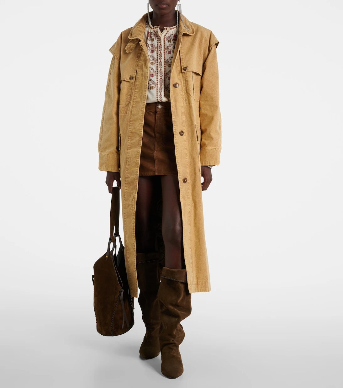 Marant Etoile - Michaela denim trench coat