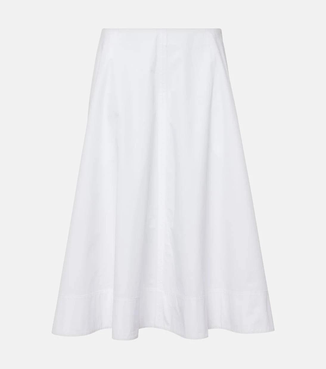 Khaite - Cotton midi skirt
