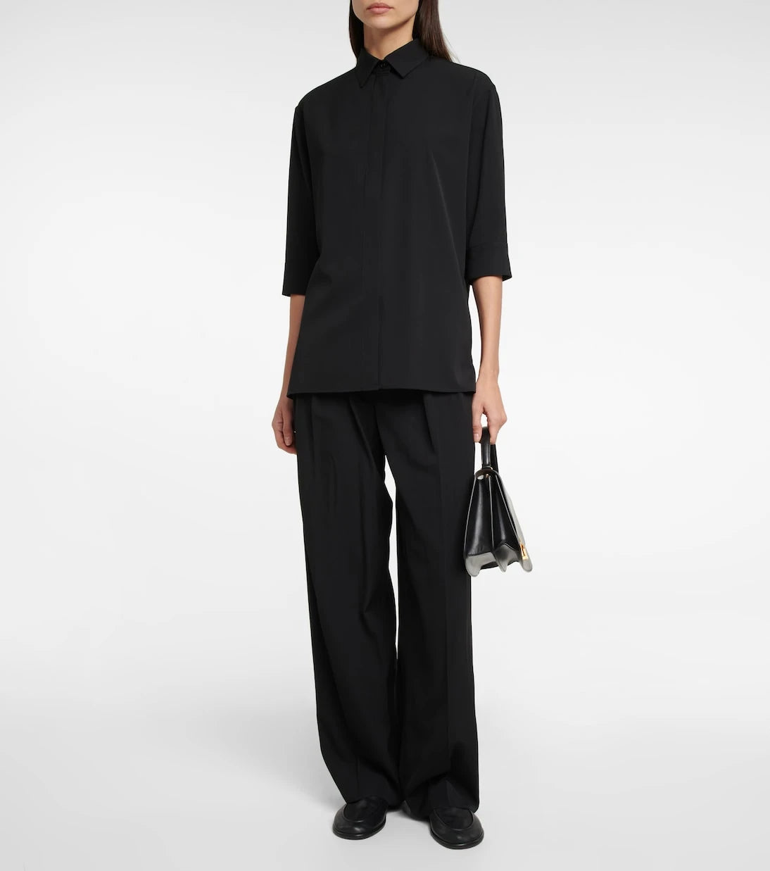 The Row - Elada wool-blend shirt
