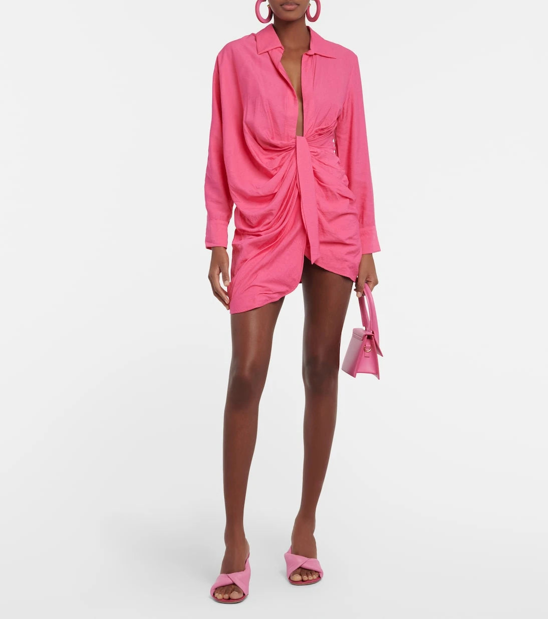 Jacquemus - La Robe Bahia tie-detail minidress