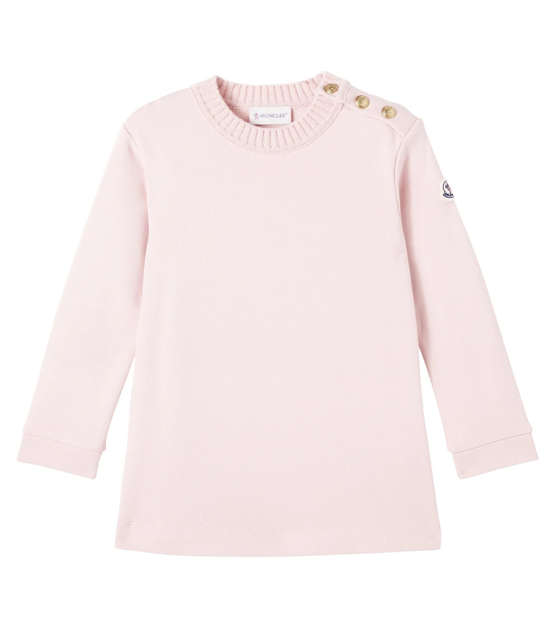 Moncler Enfant - فستان قطني مزين