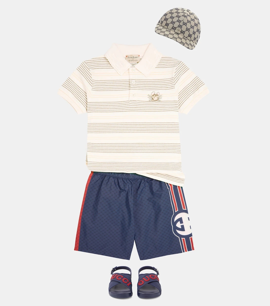 Gucci Kids - قبعة بيسبول من قماش GG