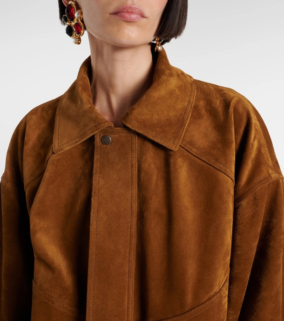 Saint Laurent - Suede bomber jacket