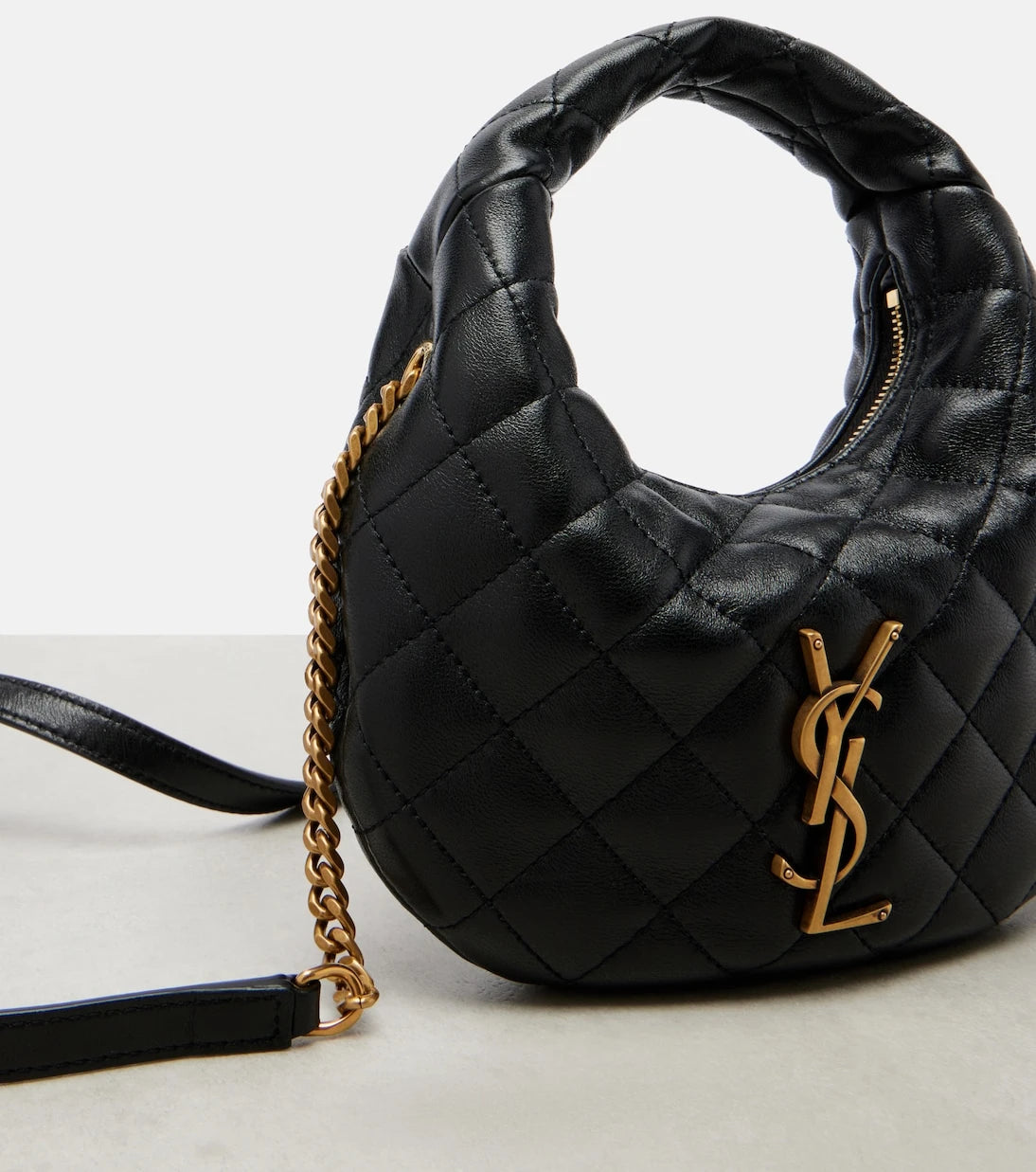 Saint Laurent - Icarino Mini leather top-handle bag